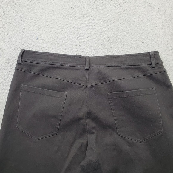 Jarbo Straight Leg Jeans Mens 42 Black Regular Fit Flat Front Stretch Outdoor - Picture 10 of 10